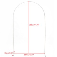 White Metal Wedding Arch Backdrop Background Mesh Wall Circle Balloon Arch Sale