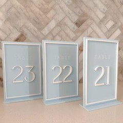 Custom Wedding Table Sign Acrylic Wedding Table Numbers Wedding Table Decor