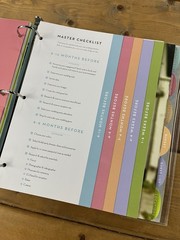 Gartner Studios Wedding Planner Organization Book Light Blue 3-Ring Binder