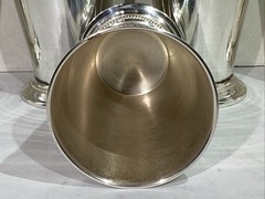 S.N.K ENT Vintage Silver Plated Lacquered Brass Goblet Table Decor HGT1-181