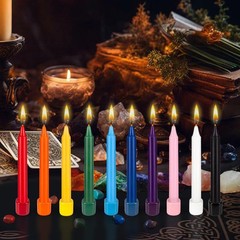 Mega Candles 20 pcs Unscented White Exquisite Mini Taper 20 Pieces,