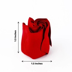 24 Red HEART ROSE PETALS SOAPS Gift Boxes Wedding Party FAVORS Supply