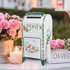 Vintage Wedding Mailbox Post Box Card Box for Wedding Decoration Centerpiece