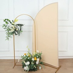 6×3 feet Matte Fitted Spandex Half Moon Arch Backdrop STAND COVER Party Events