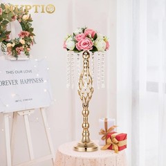 2 Pcs Crystal Flower Stand Wedding Centerpieces for Tables, 21.7in/55cm Tall …