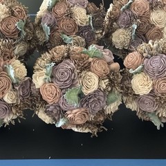 This collection consists of beautiful, handmade Sola Wood Flower Wedding Bouquet