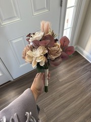 Flower Bouquet Boho Bohemian Wedding Bridal Rustic Autumn Floral