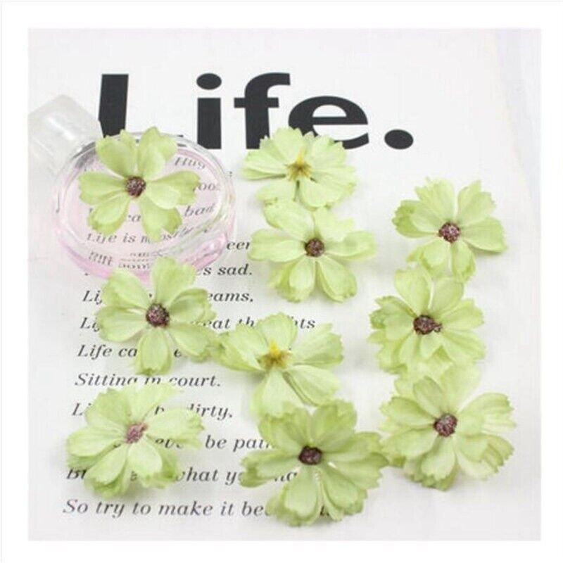 50 pieces DIY daisy home wedding mini silk flower head decoration artificial