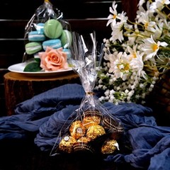 100 CLEAR 6×10″ Cellophane TREAT BAGS Twist Ties Wedding Party Gifts Decorations