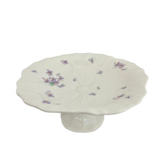 Mikasa Ivory Bone China Lila Larry Laslo Narumi Japan Cake Plate Trinket Dish