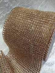 4.5″ x 10 Yards DIAMOND MESH WRAP ROLL SPARKLE RHINESTONE Crystal Ribbon