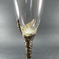 2 International Silver Co. Toasting Goblet Fluted Champagne Glasses Goblets