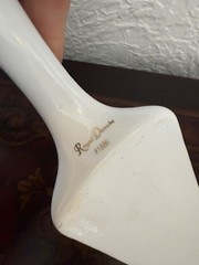 VTG Royal Danube Porcelain Cake & Pie Server Blue Rose Design Serving Utensil