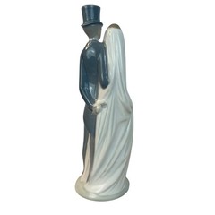 Nao by Lladro Bride/Groom Figurine Cake Topper Wedding 6″ White Grey Glossy