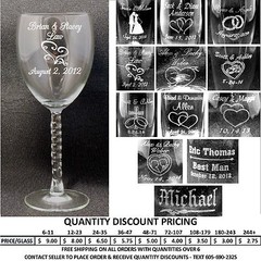 Personalized Wine Glasses Custom Laser Engraved Wedding Anniversary Party Gifts