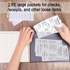 Hautoco Accounting Ledger Book For Small Business Bookkeeping Home Budget