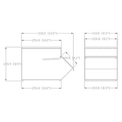 8X13X8″ Stackable Acrylic Candy Bin Coffee Spice Grain Dispenser Pantry Display