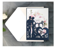 10pcs Laser Cut Wedding Invitation Card Engagement Name Place Card Table Number