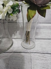 Wedding Table Centerpieces, Reception Centerpieces, Vintage, Dusty Purple, Ivory