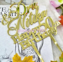 Personalized Mermaid Cake Toppers Bride and Groom Fishing Wedding Cake Topper