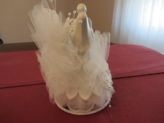 Wilton Wedding Cake Ornament Topper Lustrous Love White Bride Groom Porcelain
