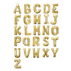 40″ GOLD Letter H Mylar Foil Balloon 1 pc Party BackDrop Decorations Supply