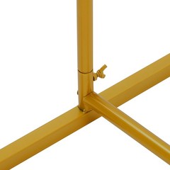 Gold & White Wedding Backdrop Stand 1m × 0.5m × 2m Freestanding for Flowers