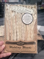 10 Wedding Wands Ribbon Streamers with Bells