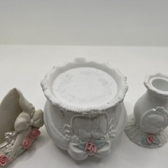 Forever True Precious Moments Enesco Wedding Unity Candle Set white pink set 4