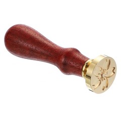 Cherry Blossoms Wax Seal Stamp, Flower Sealing Wax Stamp Classic Retro, Brown