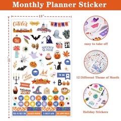 Planner Stickers – 12 Festival Theme Monthly Planner Stickers, Accessories 14