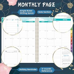 Teacher Planner 2026-2027 – Teacher Lesson 8.5″ x 11″ Dark blue and white