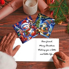 Diamond Painting Greeting Cards, 5D Rhinestone Art Greeting Card for Hochday …