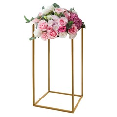 5 durable iron Wedding Flower Stand,Gold Flower Holder, Rectangular Flower Rack
