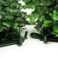 Artificial Faux Foliage Large Green Leaves 11 sq ft UV Protected Wall Mat Hedge