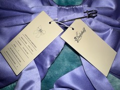 Free Shipping Lavender Satin Wedding Chair Sash Oversized Bow Decoration