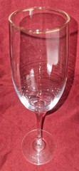 Wedding Champagne Toast Flute Gold Rim ( 1 ) Holds 9oz. No Brand 10″×2¾»SPOTLESS