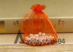 100Pcs Organza Wedding Party Favor Gift Candy Sheer Bags Jewelry Pouch