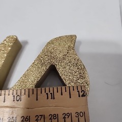 GOLD Glittered Wooden Mr & Mrs Freestanding Wedding Table Display (2 Glue Spots)