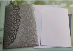 25/50PCS Personalized Laser Cut Printing Wedding Invitation Cards with Envelopes