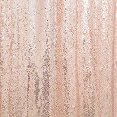 BLUSH 8 ft x 8 ft Sequined Backdrop Curtain Wedding Party PhotoBooth Decorations