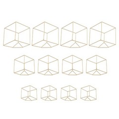 12x Metal Geometric Flower Stand Elegant Gold Wedding Centerpieces Party Decor