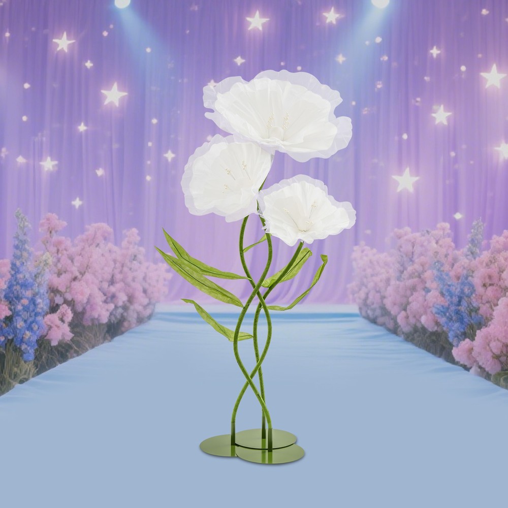 3 Pcs Artificial Flower Arrangements, Artificial Flowers For Wedding Decoration