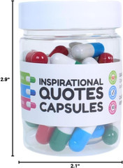 Inspirational Quotes in Capsules Gifts for Women Unique Self Care Positive Affir