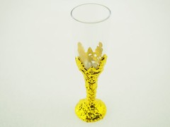 Gold Silver Metallic Mini Plastic Champagne Wine Cup Glass Chalice Wedding Decor