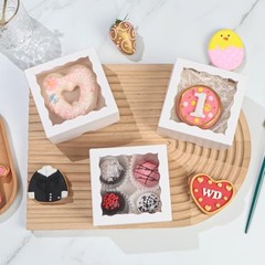 TEMLQPACKpcs 4x4x2 Inch Party Favor Boxes 4x4x2 Inches 100