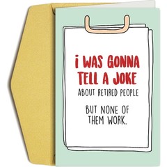 Funny Pun Retirement Card for Women Men, Humorous Retirement Card for Coworke…