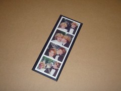 50 Magnetic Photo Booth Frames, made in USA, Full Magnet, white/black, free ship