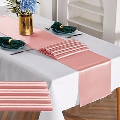 5pcs 10 pcs Satin 12×108″ Table Runner Wedding Party Reception Catering Decor