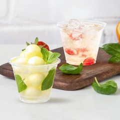 100 Pack Clear Plastic Cups – Sturdy & Food Safe – 9 oz 100.0 – Disposable